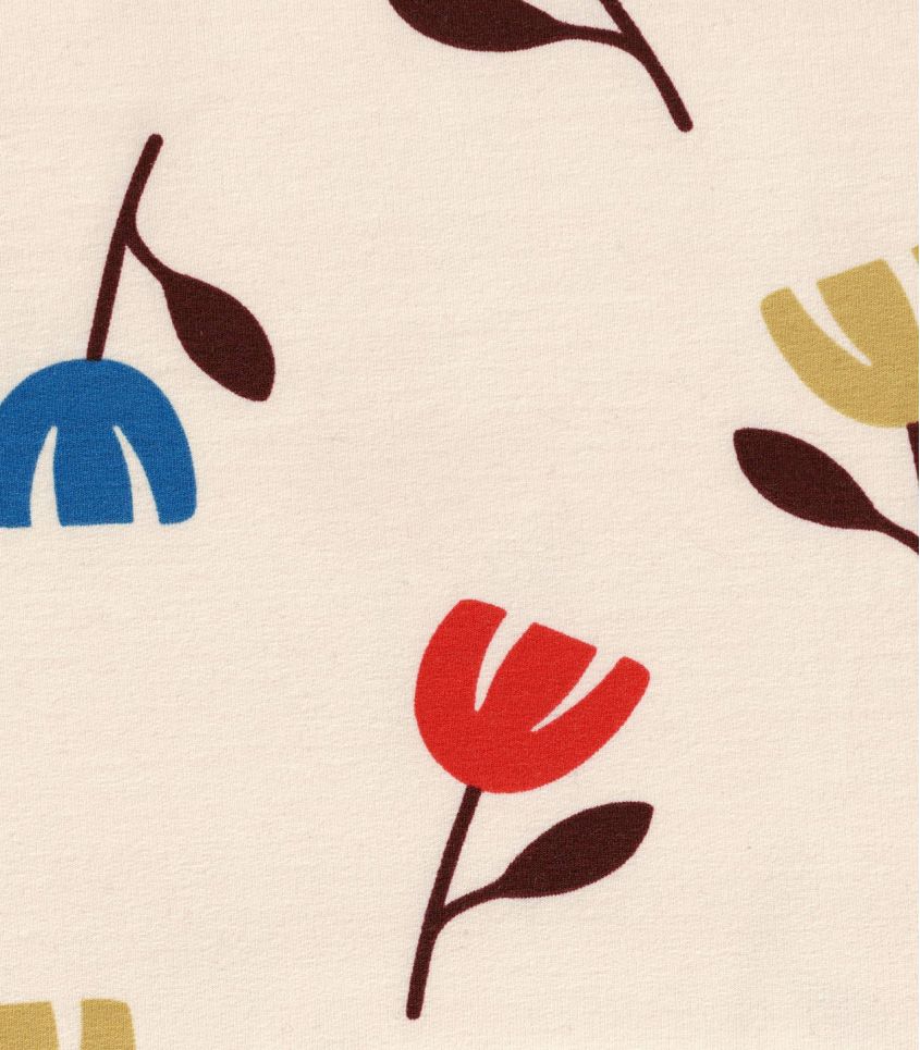 Tissu French terry - Tulipe Pop Tissu French terry - Tulipe Pop