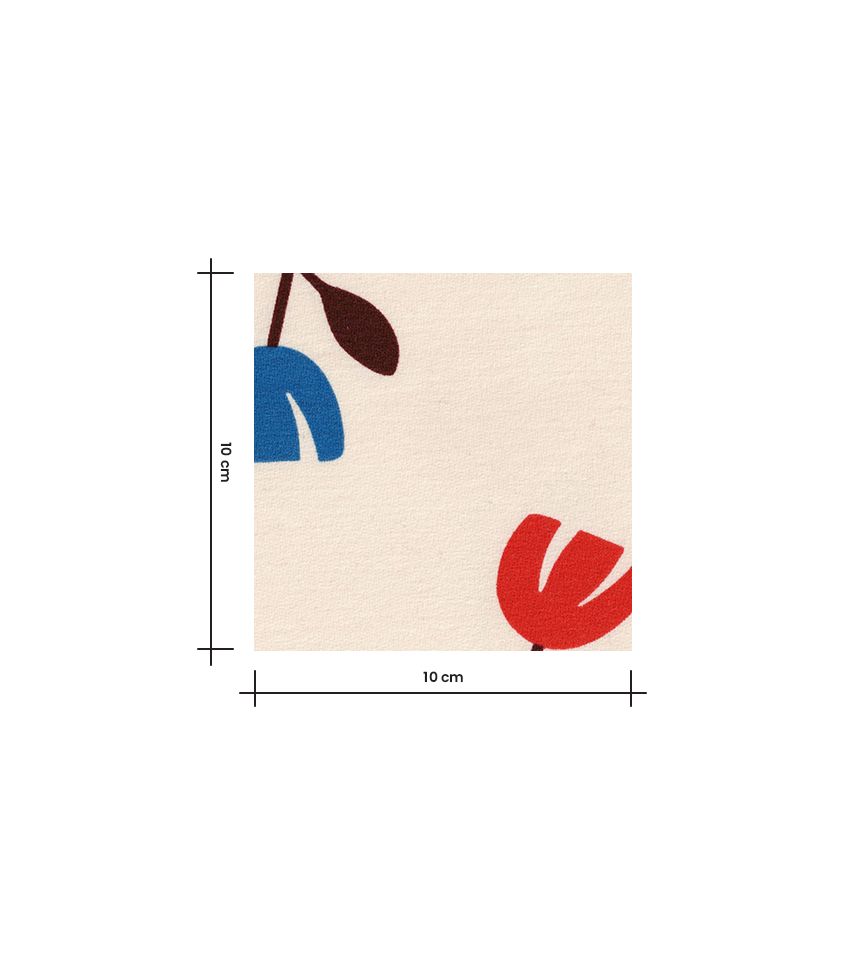 Tissu French terry - Tulipe Pop Tissu French terry - Tulipe Pop