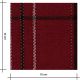 Tissu - Carreaux Heritage bordeaux