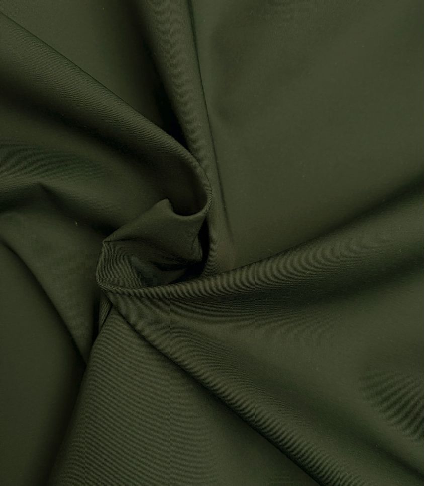 Tissu trench poly / coton déperlant - Olive