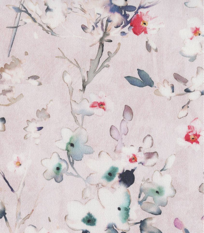 Gabardine imprimée - Aubépine