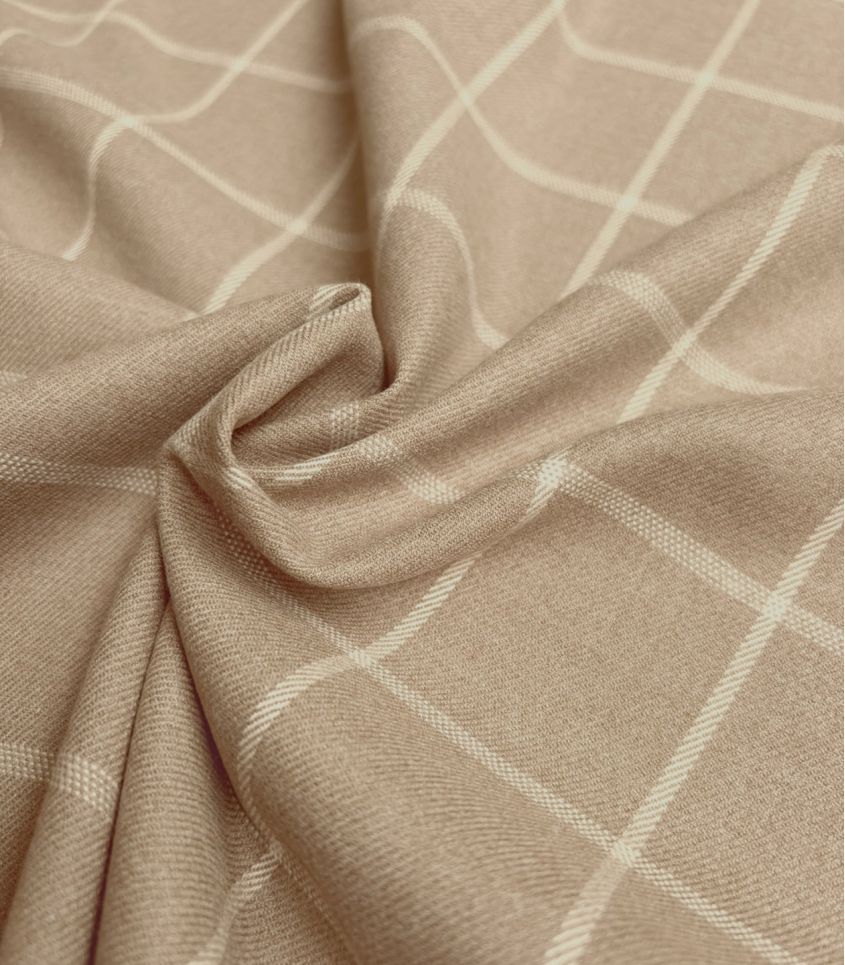 Tissu à carreaux - Beige / Crème Tissu à carreaux - Beige / Crème