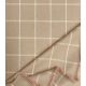 Tissu à carreaux - Beige / Crème