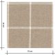 Tissu à carreaux - Beige / Crème