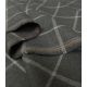 Tissu à carreaux - Gris / Ecru