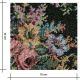 Tissu jacquard - Floraison nocturne
