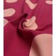 Tissu French terry - Big dots bordeaux