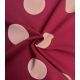 Tissu French terry - Big dots bordeaux