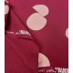 Tissu French terry - Big dots bordeaux