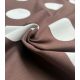 Tissu French terry - Big dots cocoa