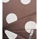 Tissu French terry - Big dots cocoa