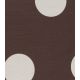Tissu French terry - Big dots cocoa