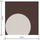 Tissu French terry - Big dots cocoa