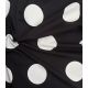 Tissu French terry - Big dots black