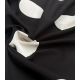 Tissu French terry - Big dots black