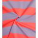 Tissu french terry larges rayures - Lilas