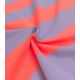Tissu french terry larges rayures - Lilas