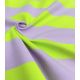 Tissu french terry larges rayures - Néon Lilas