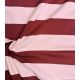 Tissu french terry larges rayures - Bordeaux Rose