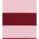 Tissu french terry larges rayures - Bordeaux Rose