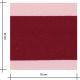 Tissu french terry larges rayures - Bordeaux Rose