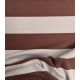 Tissu french terry larges rayures - Cocoa