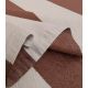 Tissu french terry larges rayures - Cocoa