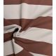Tissu french terry larges rayures - Cocoa