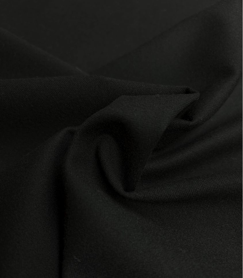 Gabardine stretch brossée – Noir