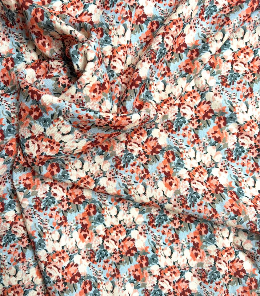 Tissu viscose - Bouquet du matin Tissu viscose - Bouquet du matin