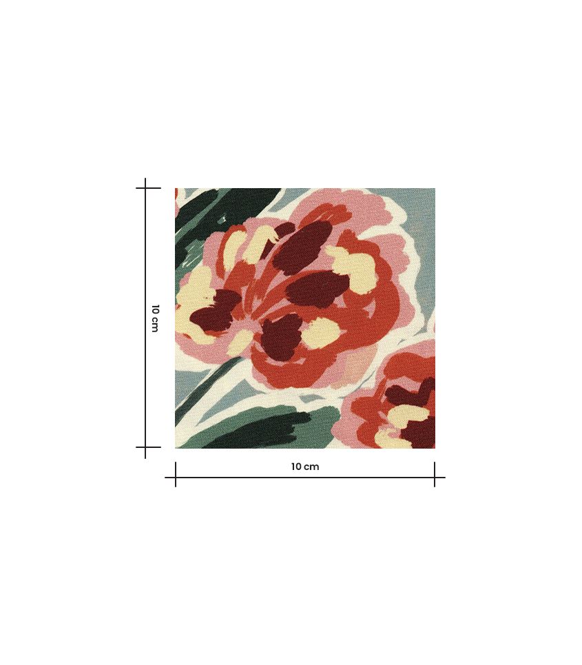 Viscose - Lisière fleurie Viscose - Lisière fleurie