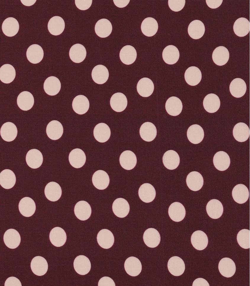 Tissu Viscose - Pois Prunelle Tissu Viscose - Pois Prunelle