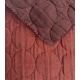 Tissu jacquard matelassé Circle - Chocolat