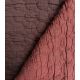 Tissu jacquard matelassé Circle - Chocolat