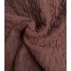 Tissu jacquard matelassé Circle - Chocolat