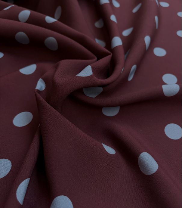 Tissu viscose Peyton - Aubergine Ciel