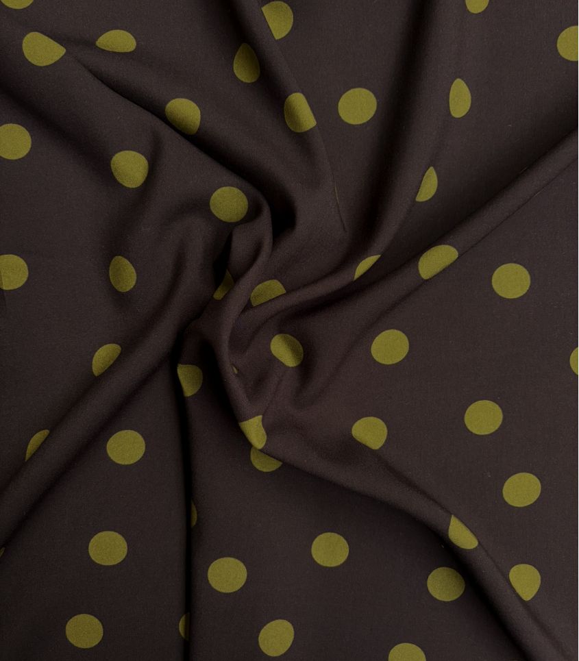 Tissu viscose Peyton - Ecorce Olive