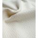 Tissu Drap de laine manteau - Chevron crème