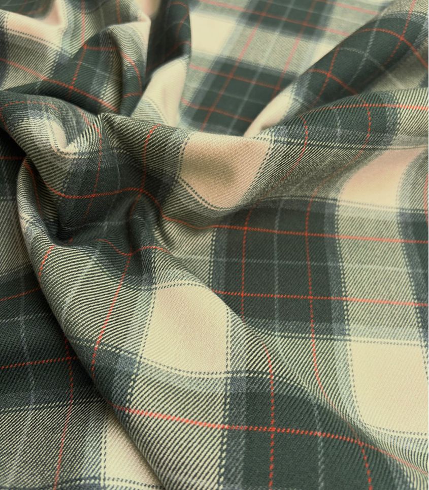 Tissu Tartan check- Pickles écru Tissu Tartan check- Pickles écru