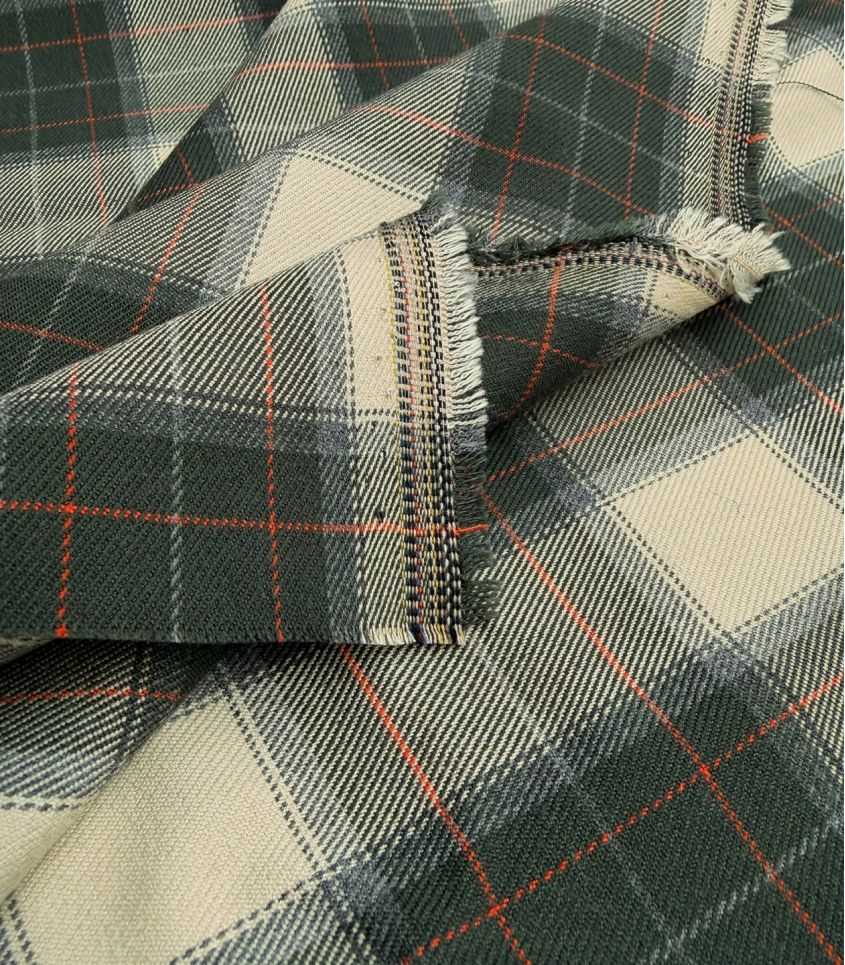 Tissu Tartan check- Pickles écru Tissu Tartan check- Pickles écru