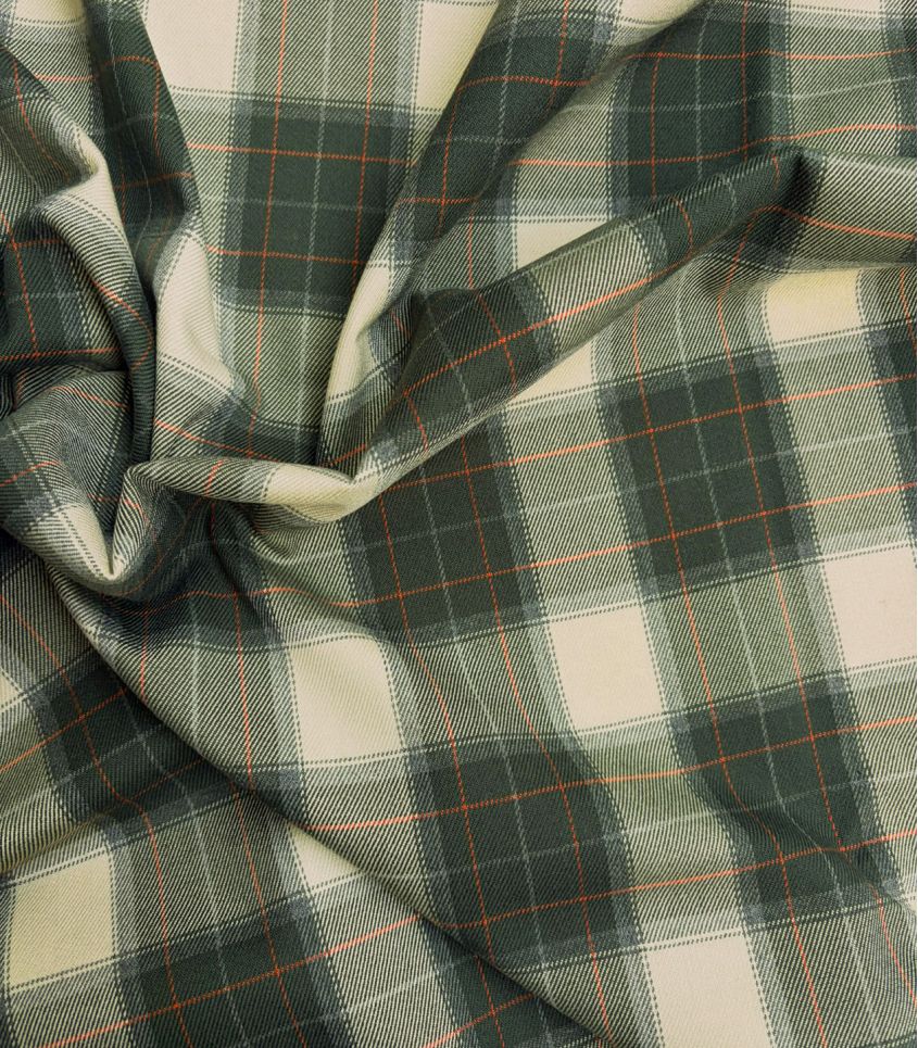 Tissu Tartan check- Pickles écru