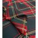 Tissu grand écossais - marine et rouge