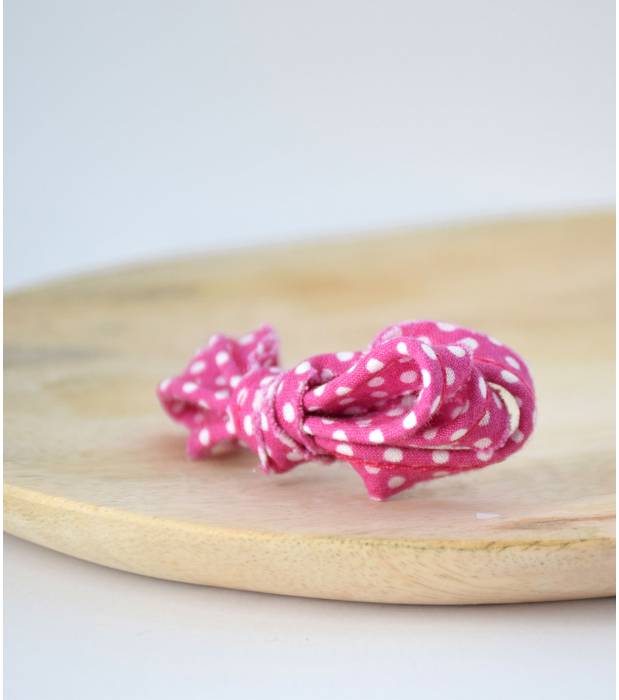 Passepoil pois rose