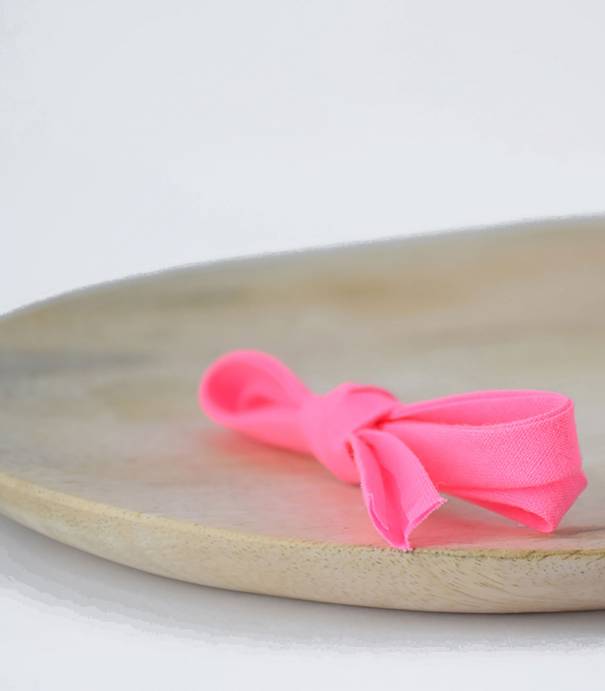 Biais rose fluo
