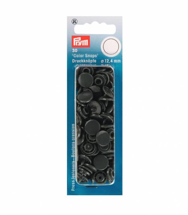 Baby snap gris foncé 12,4mm - PRYM Baby snap gris foncé 12,4mm - PRYM