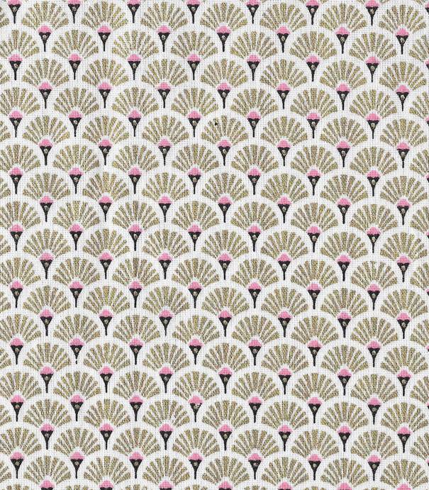 Tissu enduit Eventails dorés Tissu enduit Eventails dorés