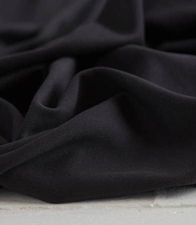 Tissu modal double knit - Black