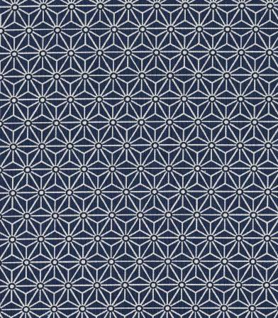 Tissu enduit Saki bleu marine/blanc Tissu enduit Saki bleu marine/blanc