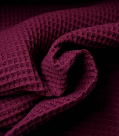 Tissu coton Nid d'abeille - Purple