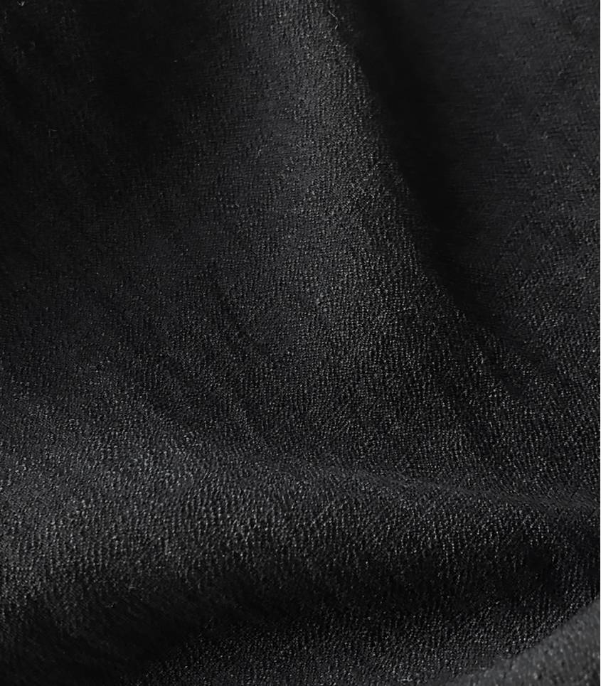 Crêpe viscose texturé - noir
